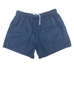 Plain Navy Drawstring Sport Shorts