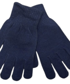 Plain Navy Gloves